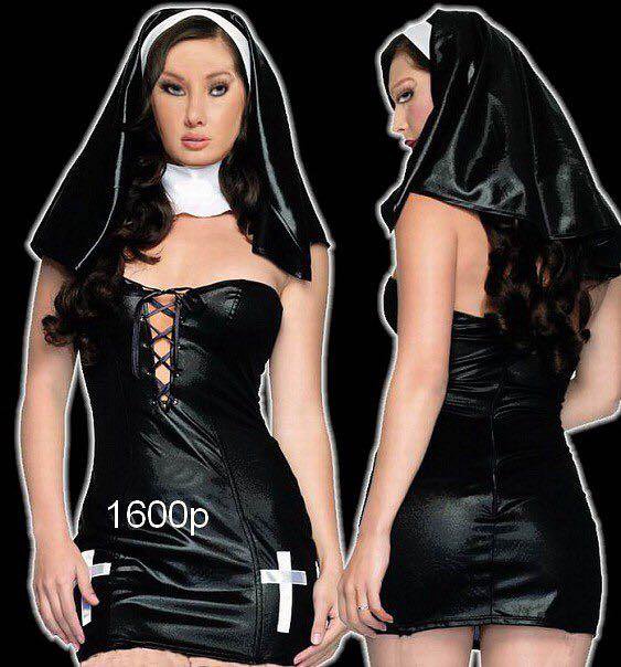 Костюм монашки Devil & Angel, чёрный, L DA_7087 sister L - Devil & Angel - Разные ролевые эротические костюмы - Купить