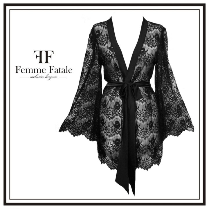 Халат с вырезами на спине Miyu купить со скидкой в секс шопе  Женское белье, одежда  Пеньюары, накидки, халатики