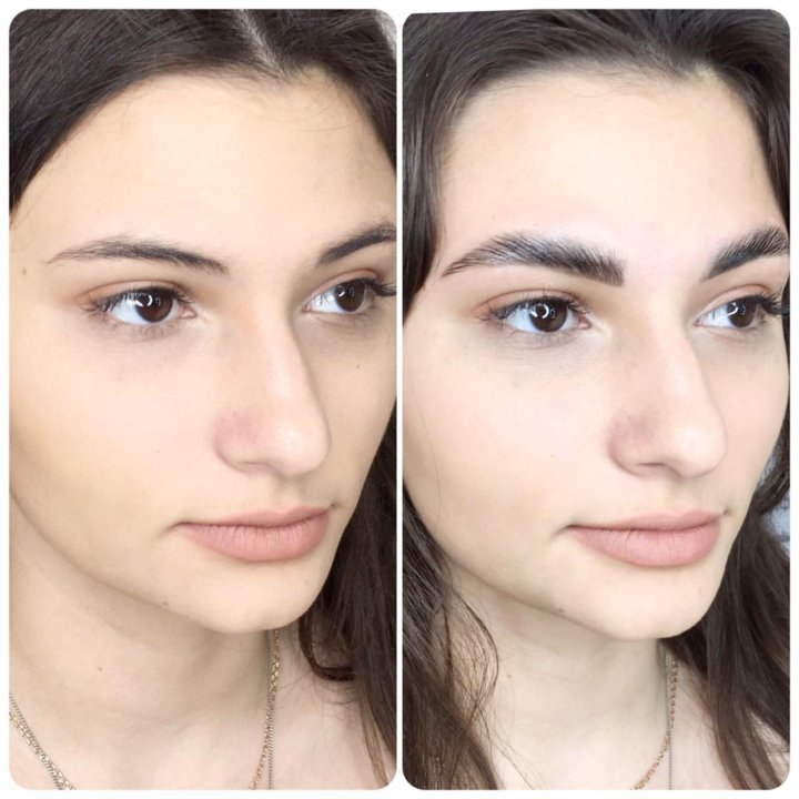 Долговременная Укладка Бровей Фото До И После — Картинки фотографии