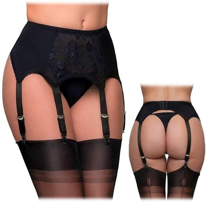 Трусики-пояс для чулок Waname Apparel Elegance черные, 2XL УТ-00004366 - WANAME APPAREL - Пояса для чулок - Купить