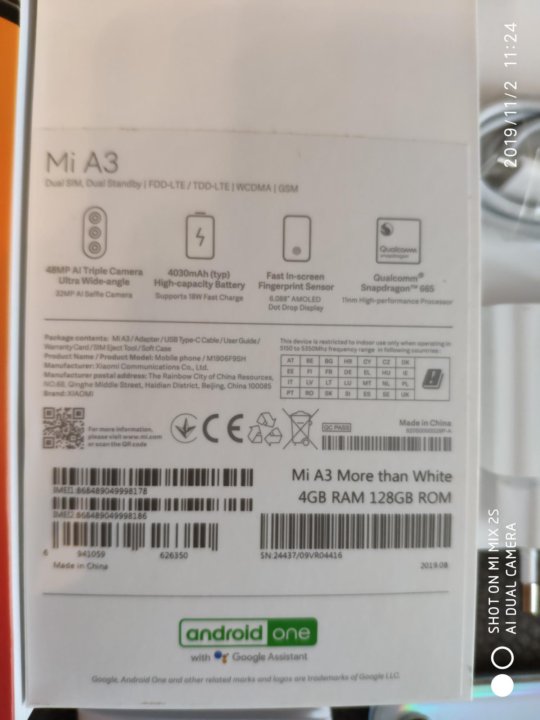 Xiaomi A3 128gb