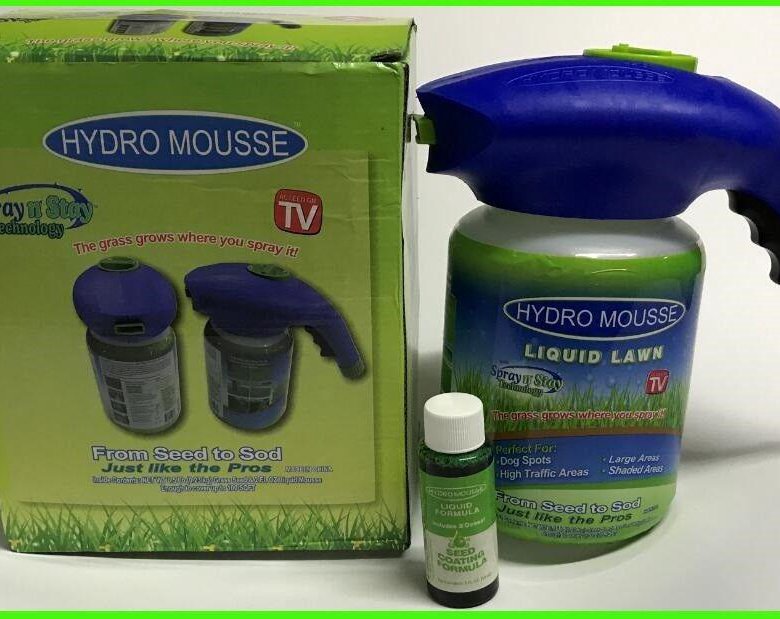 Hydro Mousse grass seed as seen on tv