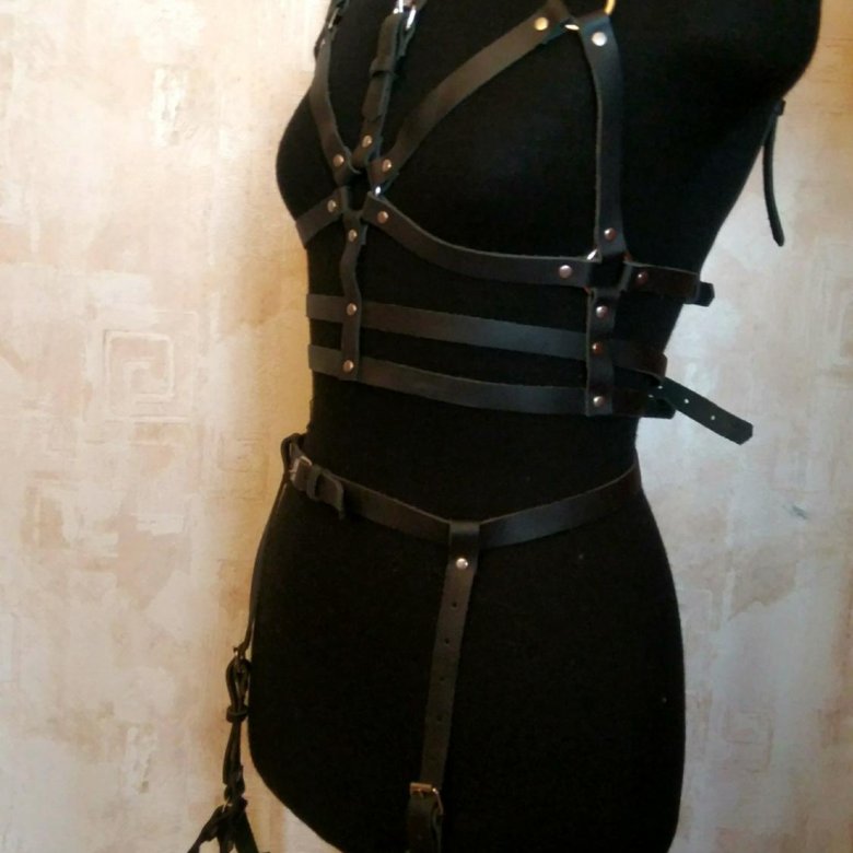 Портупея лакированная Devil & Angel, чёрный, M DA_7069 harness M - Devil & Angel - Портупеи, сбруи и гартеры - Купить