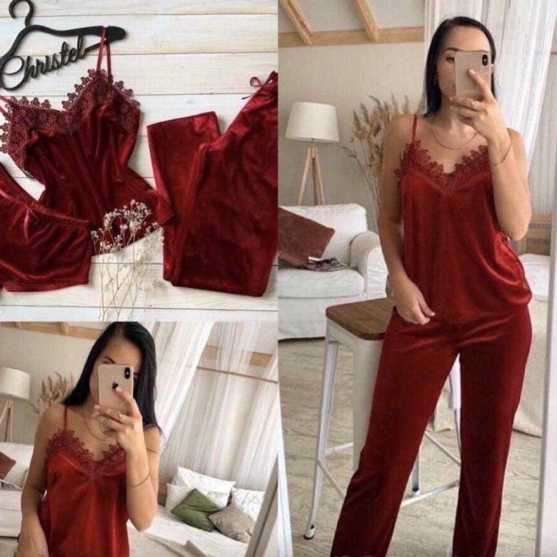 Комплект-тройка Ruby купить со скидкой в секс шопе  Женское белье, одежда  Пижамы