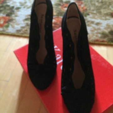 Туфли натуральный замш внутри кожа