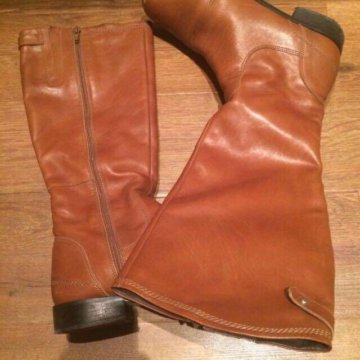 Кожаные сапоги