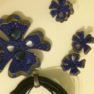 Бижутерия кольцо серьги