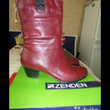 Новые женские сапоги р.37 Zenden.(кожа).