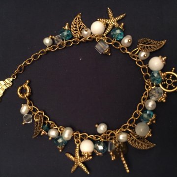 Новый Браслет с речным жемчугом