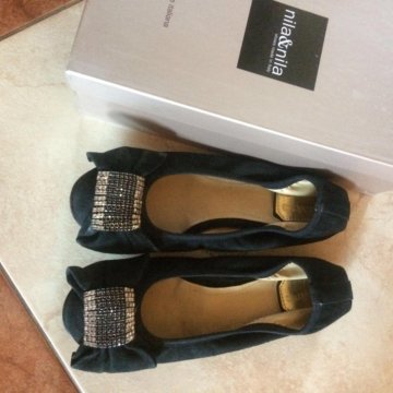 Балетки замшевые Nila&Nila, Италия, 35,5-36