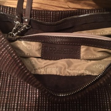 Сумка из плетённой кожи( натур кожа)