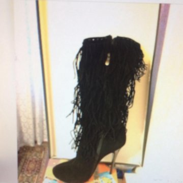 Сапоги замшевые