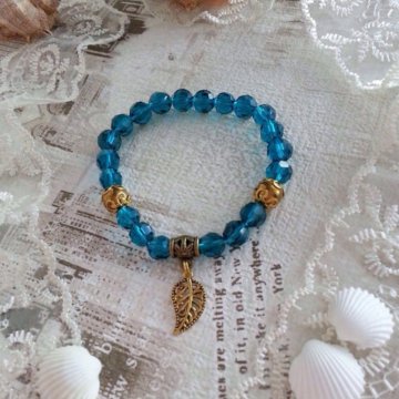 Браслет из Чешского стекла, Гематита ????