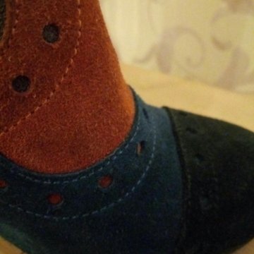 Ботинки из натуральной замши