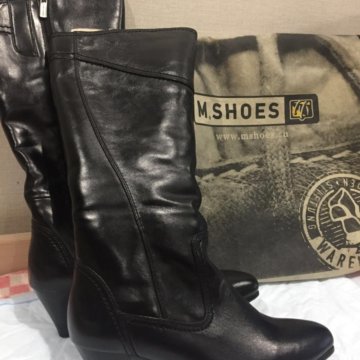 Новые зимние сапоги M,SHOES кожа