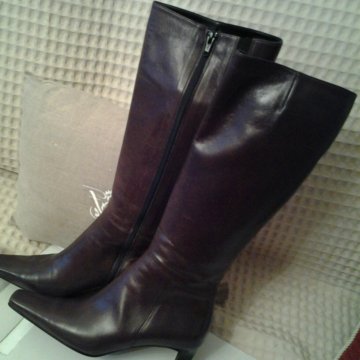 Женские сапоги из кожи ягненка