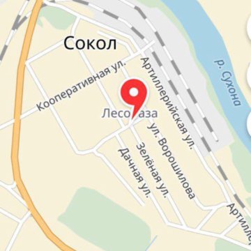 Карта сокола вологодская область