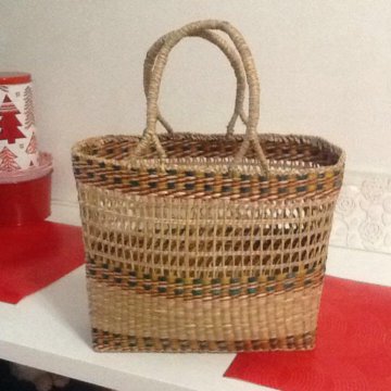 Корзина плетённая с ручками