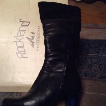 Сапоги женские кожаные зима