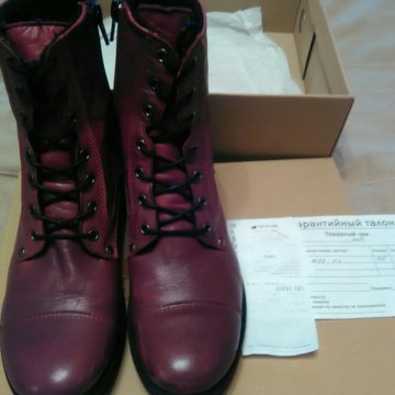 Кожаные сапоги осень весна