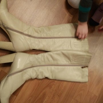 Сапоги, зима. Кожа. Р.40