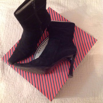 Элегантные Зимние ботинки на каблуке