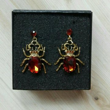 Новые серьги Жуки