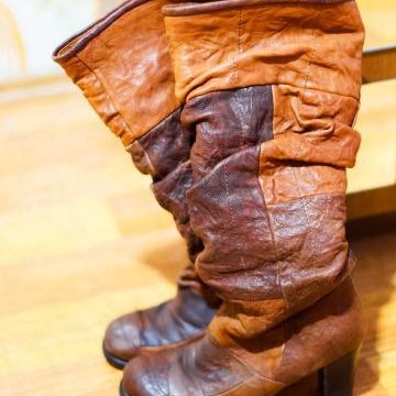 Сапоги кожа+натуральный мех