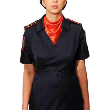 Платье Полиция С Коротким Рукавом Шевроны