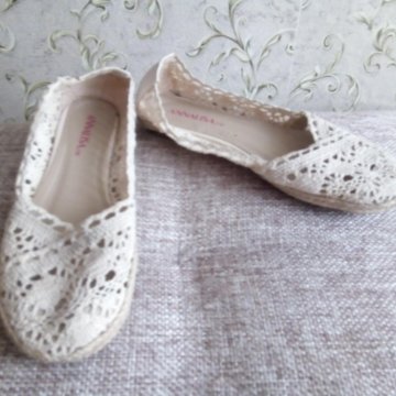 Балетки вязаные (плетёные)