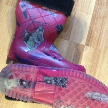 Резиновые сапоги утеплённые