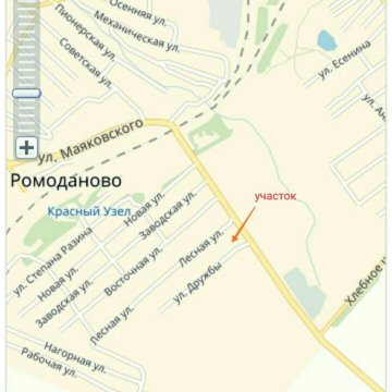 Карта ромоданово с улицами и домами