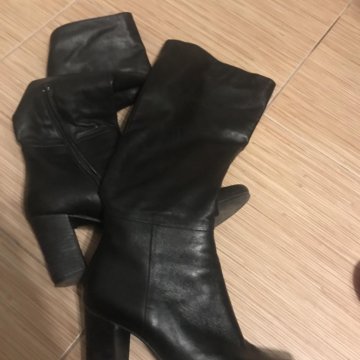 Шикарные сапоги-чулки натуральная кожа р-38