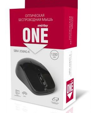 Мышь беспроводная чёрная Smartbuy