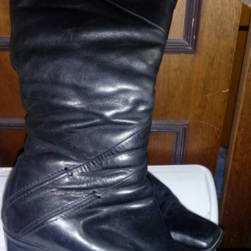 Сапоги зимние кожа