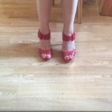 Босоножки красные 34 размер popular fashion