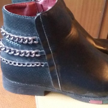 Ботильоны-полусапожки на молнии