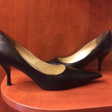 Чёрные кожаные Туфли, 39 размер