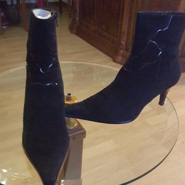 Замшевые демисезонный полусапожки