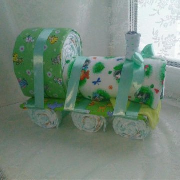Паровозик из открыток