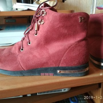 ботинки женские текстиль на фланельке 39р