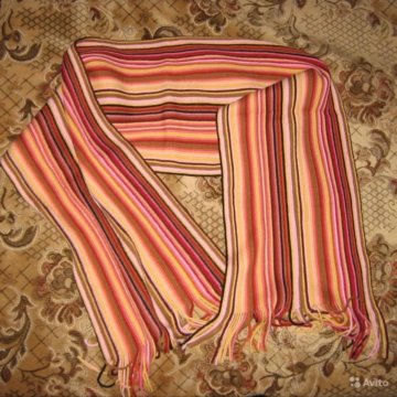 ❄☔⛄шарф полосатый розовый