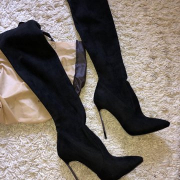 Осенние сапоги на шпильке Касадей