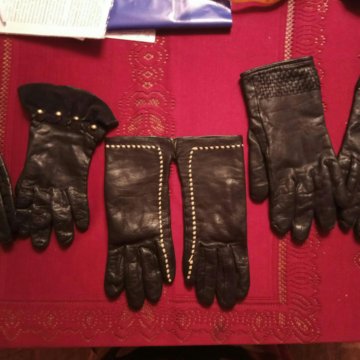 Кожаные перчатки