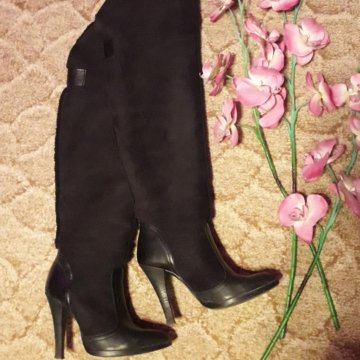 Сапоги ботфорты трансформеры Miss sixty