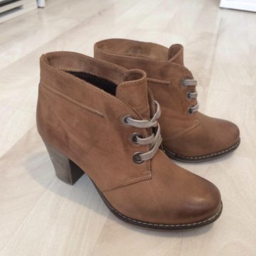 Ботильоны кожаные