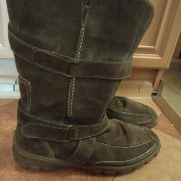 Замшевые сапожки. Размер 38