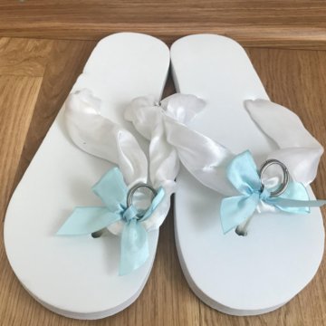 Шлепки для медового месяца и свадьбы на пляже
