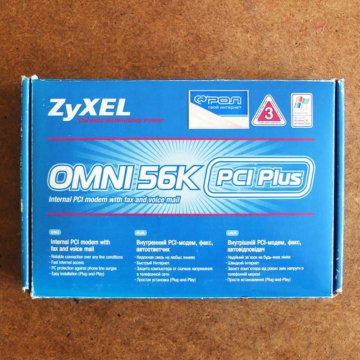 Zyxel omni 56K модем PCI Plus
