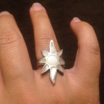 Кольцо под серебро, платину, бижутерия 17 размер